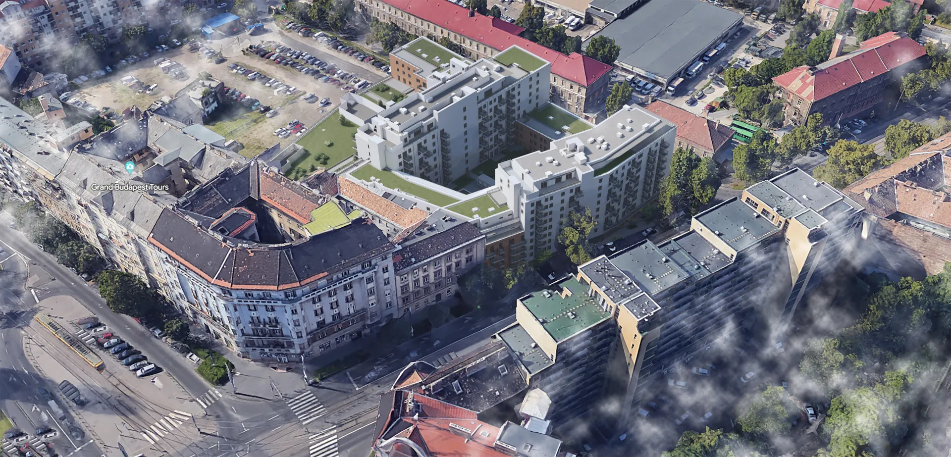 Haller Corner közösségi tetőterasz